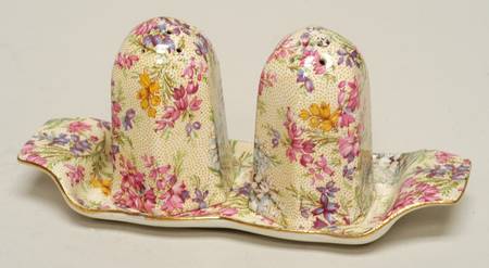 Heather (3 Pc) Salt & Pepper Tray Set