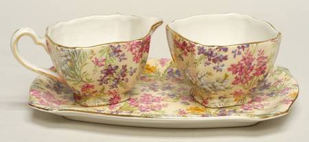 Heather Creamer & Open Sugar with Tray