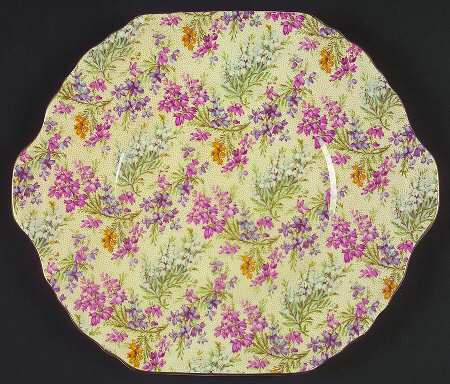Heather Square Handled Cake Plate