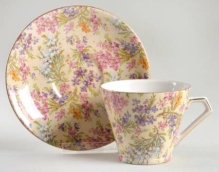 Heather Flat Cup & Saucer Set