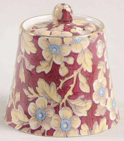 Royal Brocade Mustard Jar & Lid
