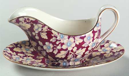 Royal Brocade Mint Boat & Stand by Lord Nelson
