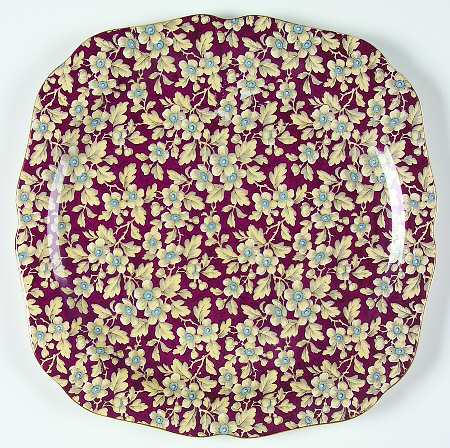 Royal Brocade Square Cake Plate