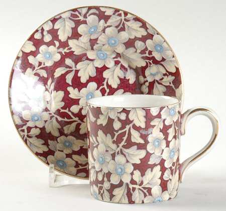 Royal Brocade Flat Demitasse Cup & Saucer Set