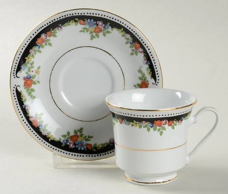Bennington Footed Demitasse Cup & Saucer Set by Lynn's China