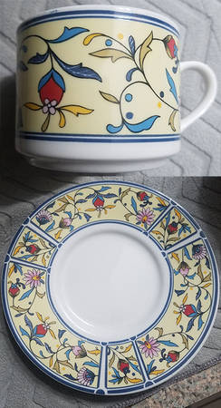 Charlene Flat Cup & Saucer Set