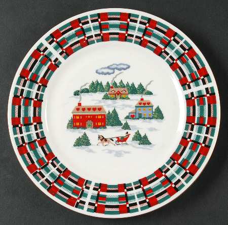 Christmas At Home Salad Plate