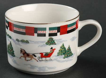 Christmas At Home Flat Cup
