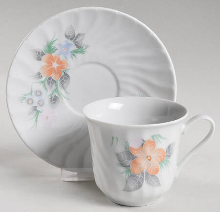 Mimosa Flat Cup & Saucer Set