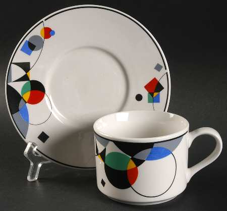 Mystique Flat Cup & Saucer Set