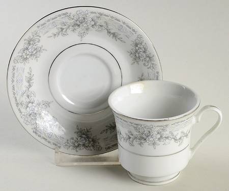 Olivia Footed Demitasse Cup & Saucer Set