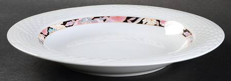 Ruby Rim Soup Bowl