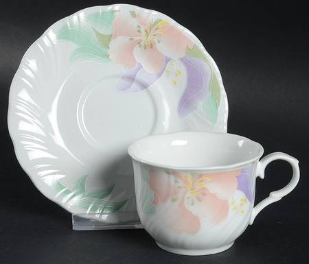 Utopia Footed Cup & Saucer Set
