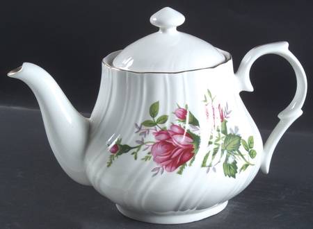 Victorian Rose Teapot & Lid