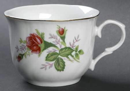 Victorian Rose Flat Cup