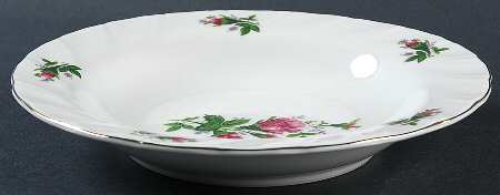 Victorian Rose Rim Soup Bowl