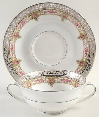 LNT10 Flat Bouillon Cup & Saucer