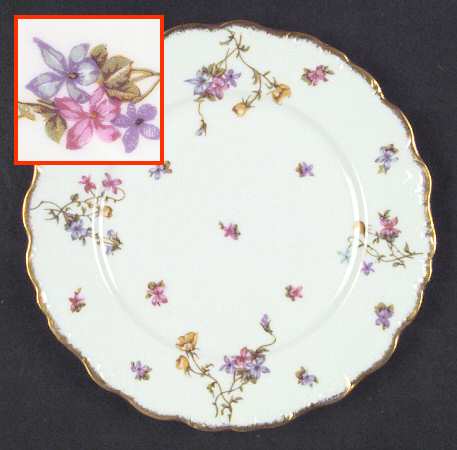Violets Salad Plate