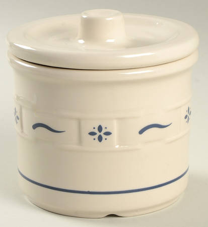 Woven Traditions Classic Blue 1 Pint Crock & Lid