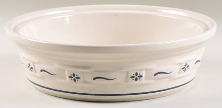 Woven Traditions Classic Blue 2 Qt Round Covered Casserole No Lid