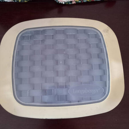 Woven Traditions Classic Blue Plastic Lid for 11" Square Baker
