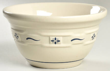 Woven Traditions Classic Blue 8" Mixing Bowl