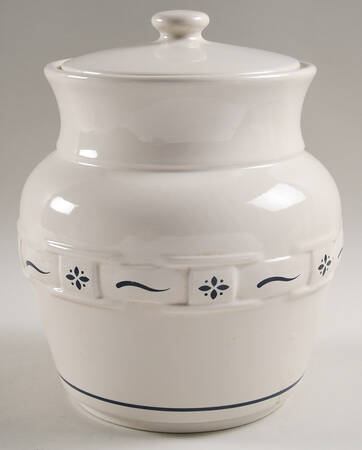 Woven Traditions Classic Blue Large Canister & Lid
