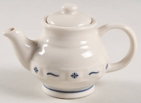Woven Traditions Classic Blue Mini Teapot & Lid