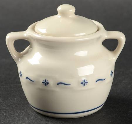 Woven Traditions Classic Blue Miniature Cookie Jar & Lid