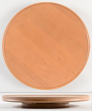 Woven Traditions Classic Blue Wood Lazy Susan Turntable