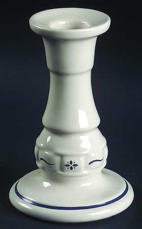 Woven Traditions Classic Blue 5" Candlestick