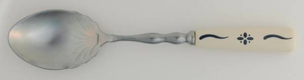 Woven Traditions Classic Blue Berry/Casserole Shell Spoon