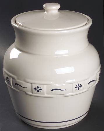 Woven Traditions Classic Blue Extra Large Canister & Lid