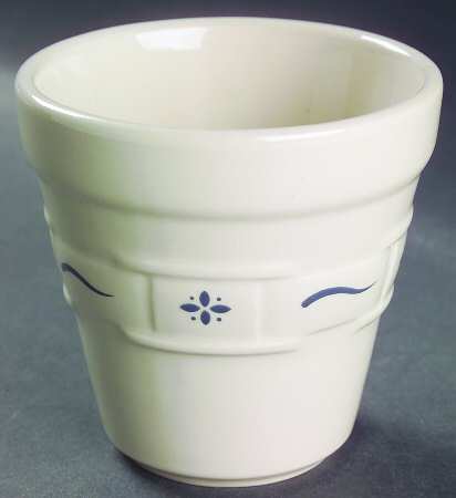 Woven Traditions Classic Blue 4" Flower Pot No Underplate