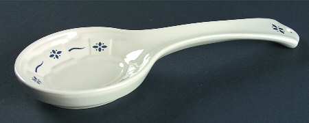 Woven Traditions Classic Blue Spoon Rest/Holder (Holds 1 Spoon)