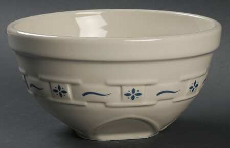 Woven Traditions Classic Blue 8" Mixing Bowl