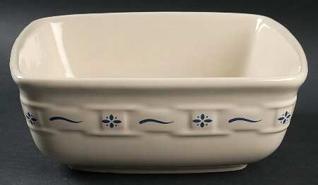 Woven Traditions Classic Blue 8" Square Vegetable Bowl