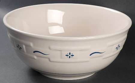 Woven Traditions Classic Blue 11" Round Serving Bowl