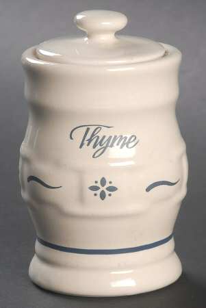 Woven Traditions Classic Blue Thyme Spice Jar & Lid