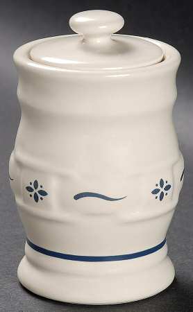 Woven Traditions Classic Blue 3" Storage Jar & Lid