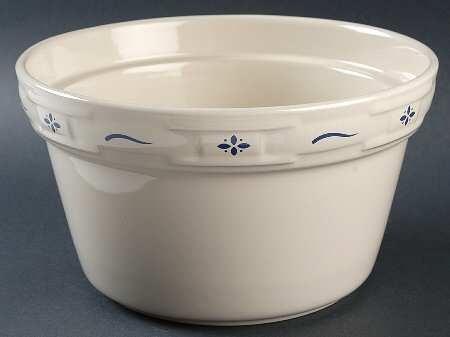 Woven Traditions Classic Blue 2 Qt Round Covered Casserole No Lid