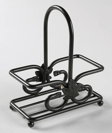 Woven Traditions Classic Blue Metal Stand for Salt & Pepper Set (Uses SAPM2)