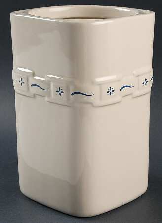 Woven Traditions Classic Blue Large Square Canister No Lid