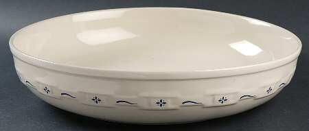 Woven Traditions Classic Blue 13" Round Serving Bowl
