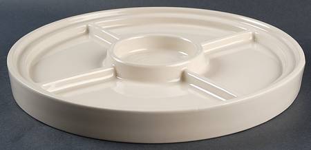 Woven Traditions Classic Blue Divided Plate for 8-in-1 Entertainer Set