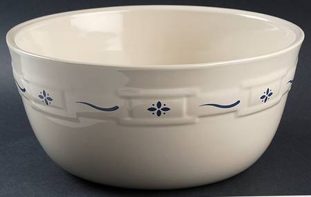 Woven Traditions Classic Blue 10" Bowl for 8-in-1 Entertainer Set