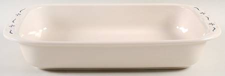 Woven Traditions Classic Blue 15" Rectangular Baker