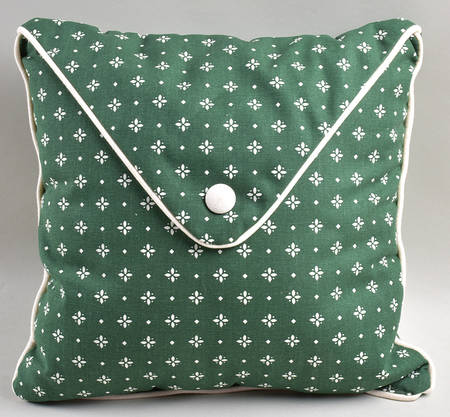 Woven Traditions Heritage Green Square Pillow