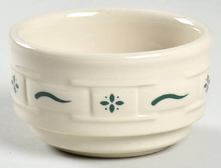 Woven Traditions Heritage Green Custard Cup/Dip