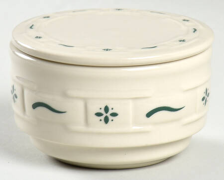 Woven Traditions Heritage Green Custard/Dip Cup & Lid/Coaster Set
